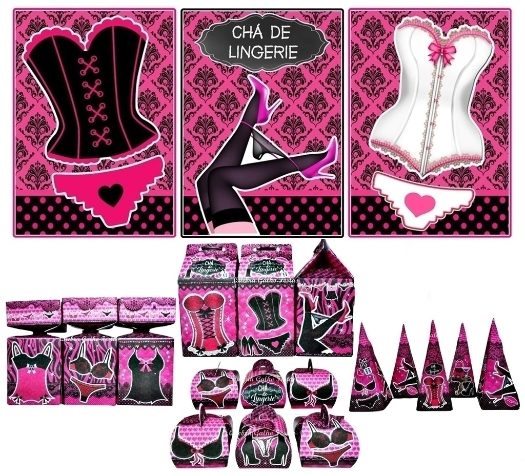 cha de langerie decoração