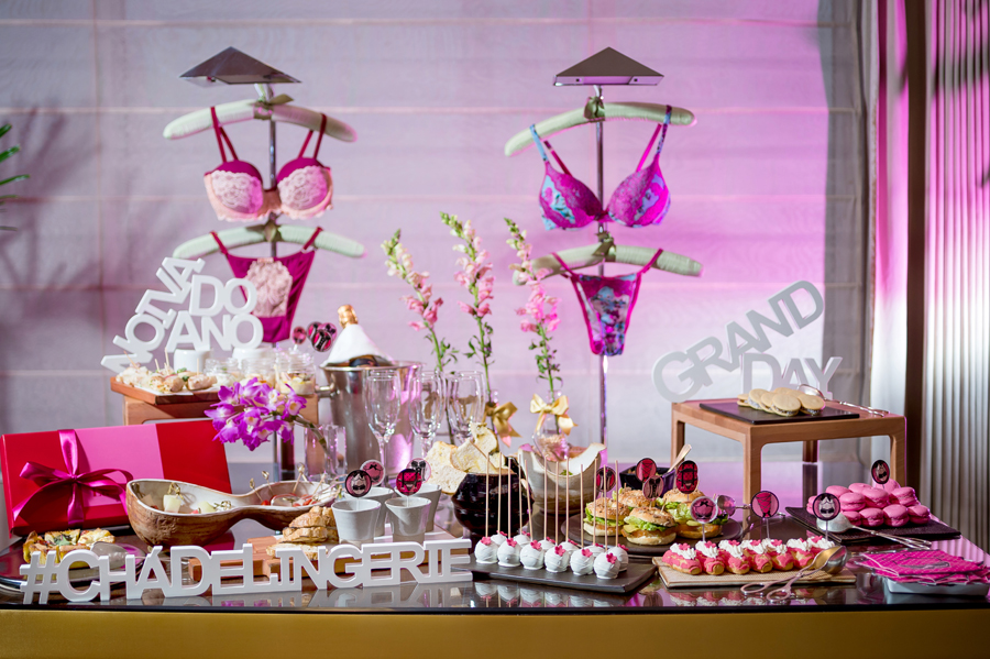 cha de langerie decoração