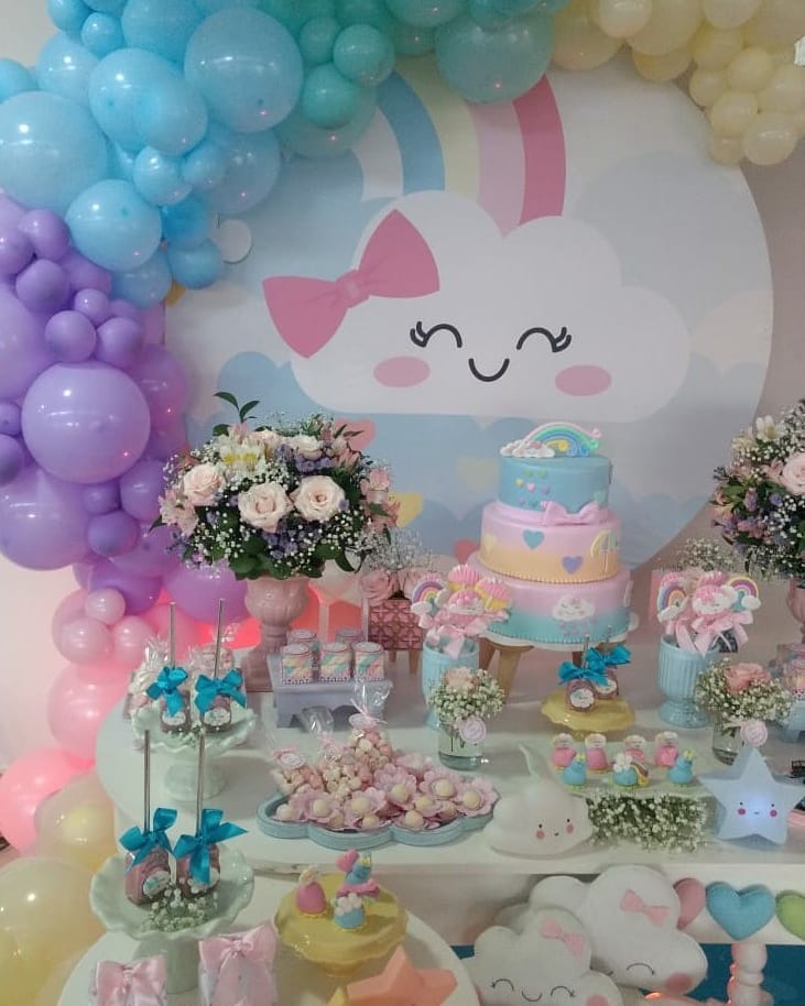 chuva de amor decoração