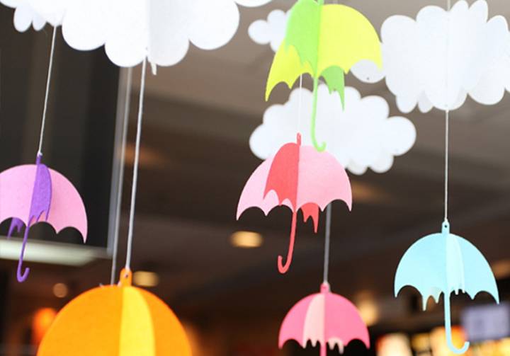 chuva de amor decoração