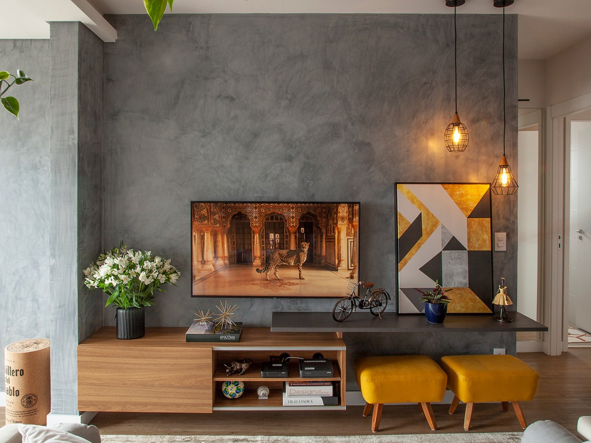 cimento queimado decoração