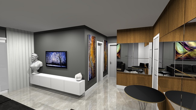 tinta cinza elefante decoração