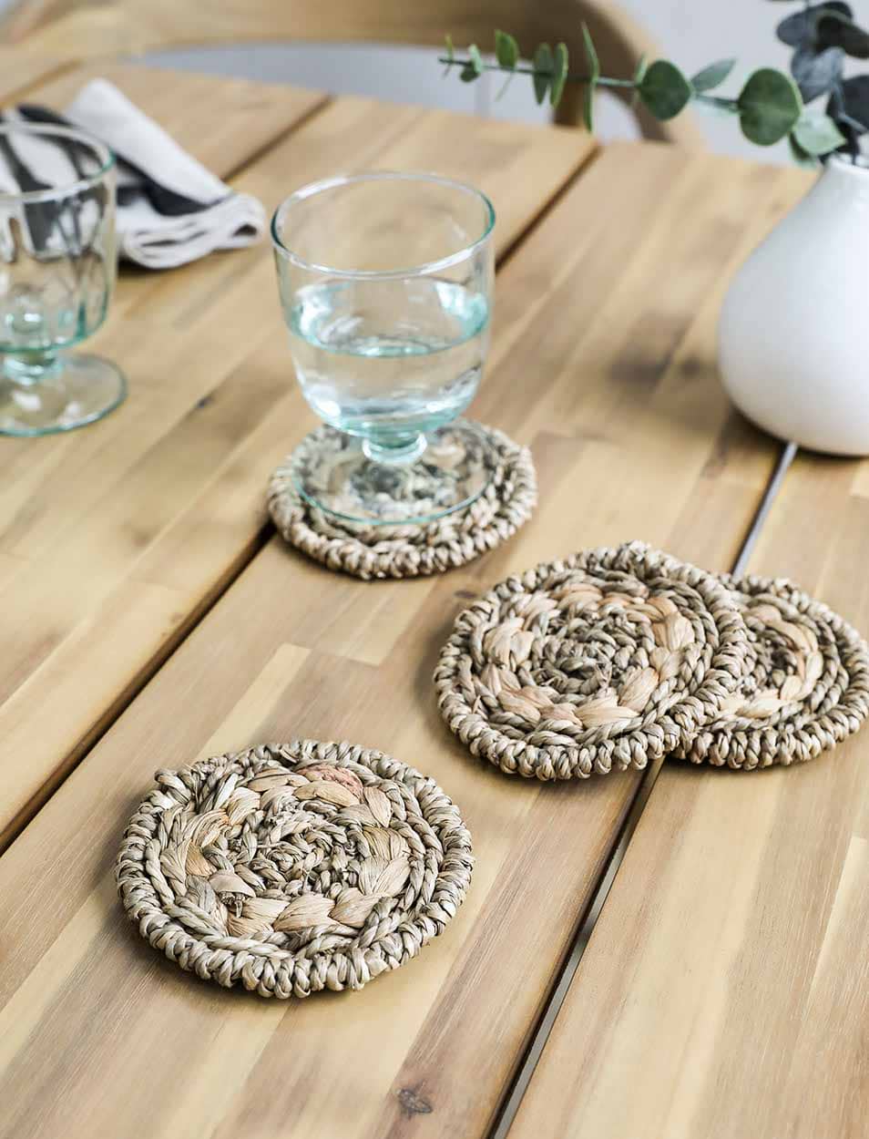 rustic coaster set