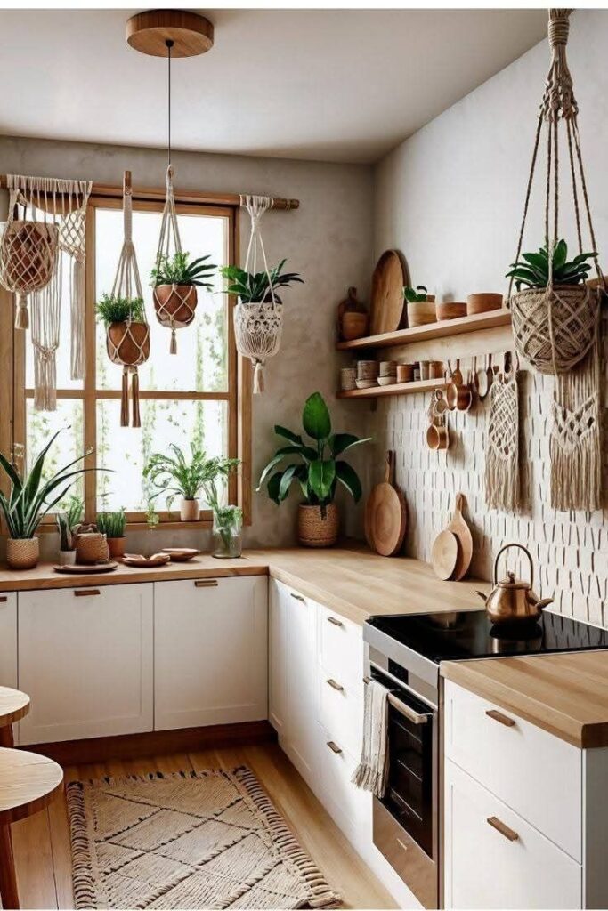 As Melhores Paletas de Cores para uma Cozinha Boho Aconchegante