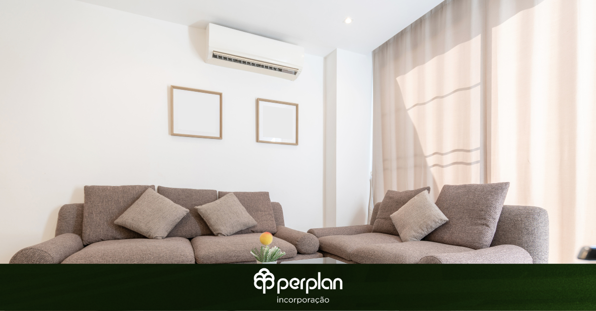 como esconder ar condicionado na sala