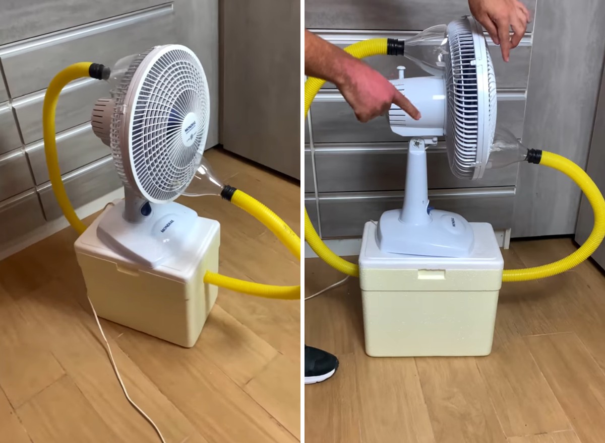 como fazer ar condicionado caseiro com caixa de isopor