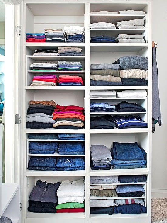 como organizar guarda roupa infantil