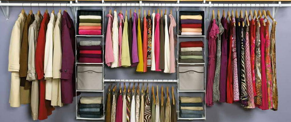 como organizar guarda roupa de metal