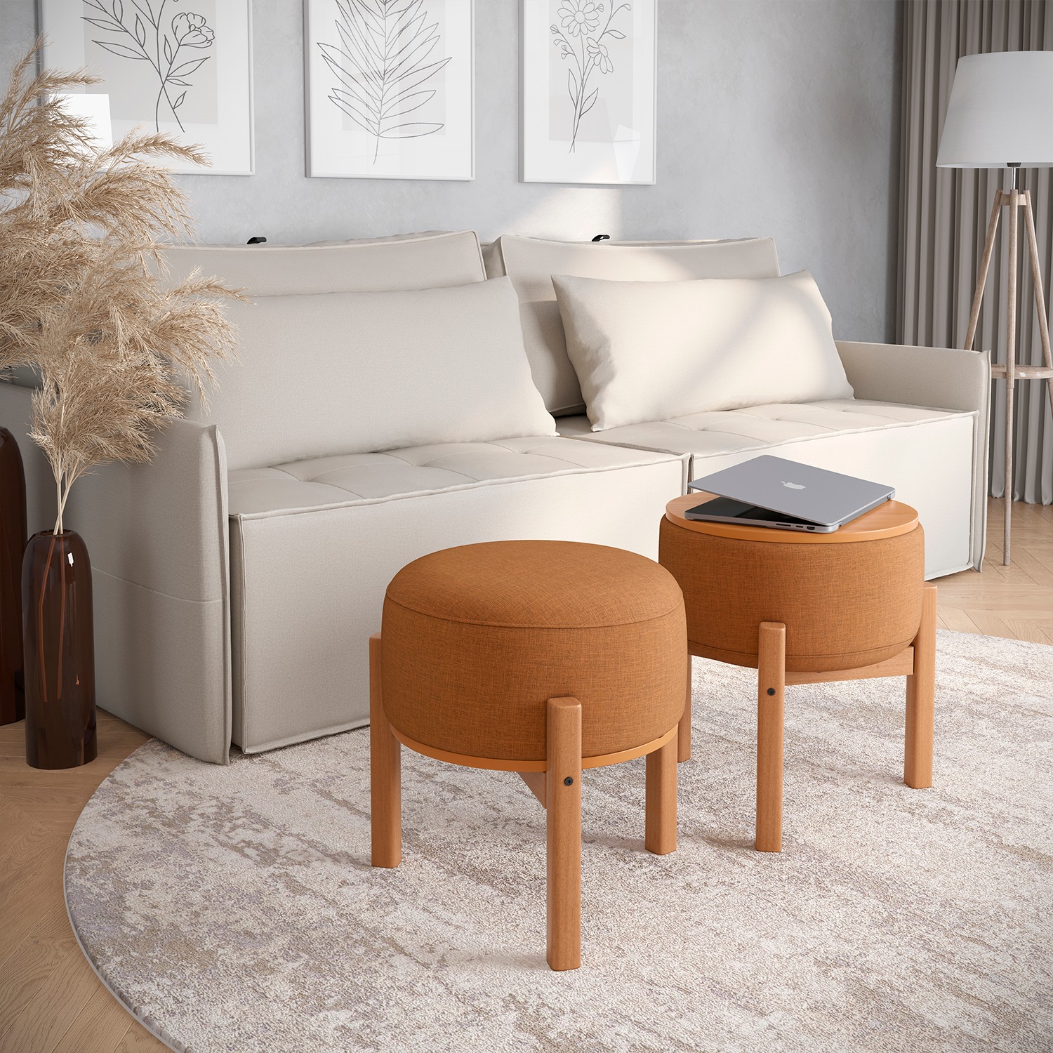 puff decorativo sala