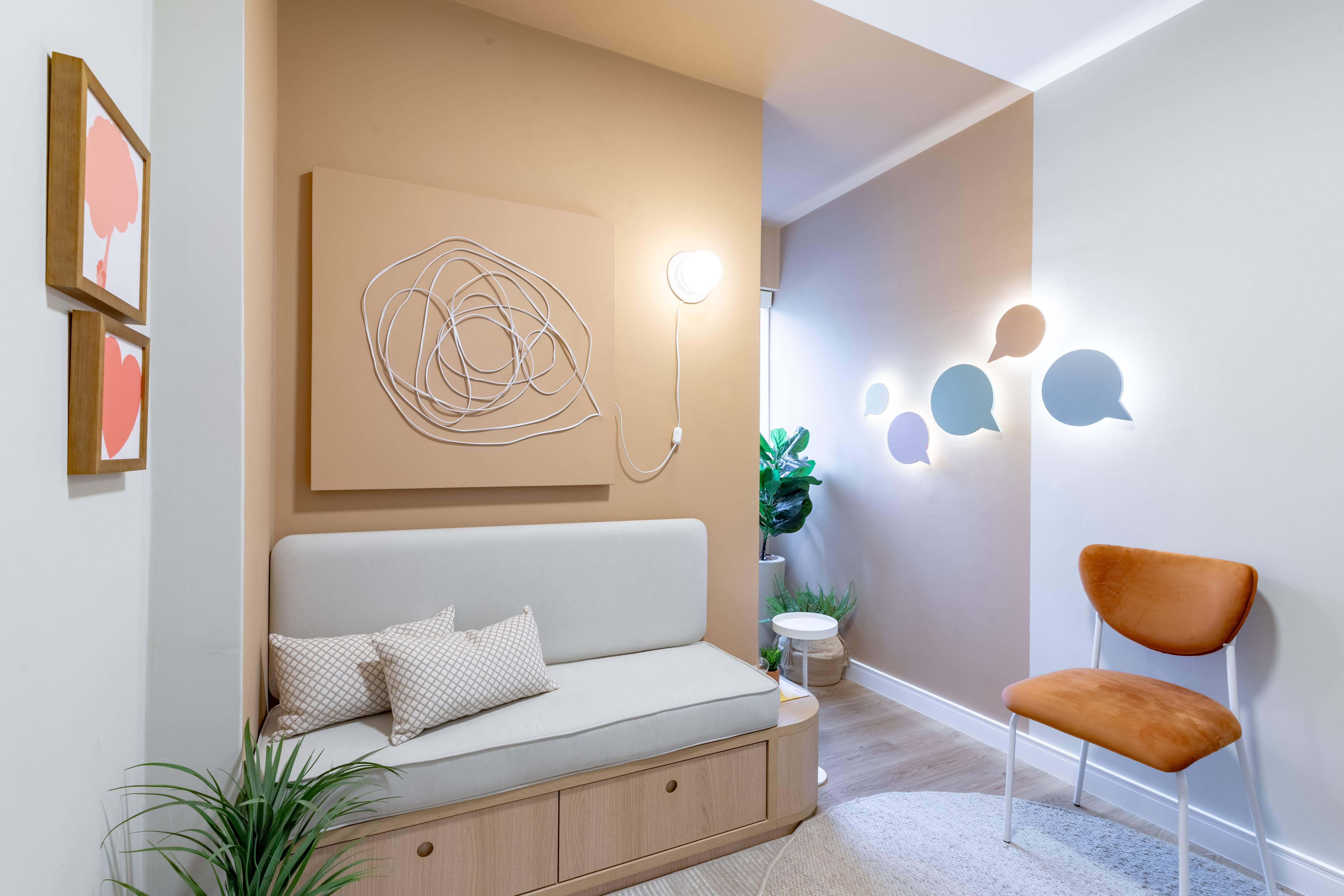 consultório psicologia decoração