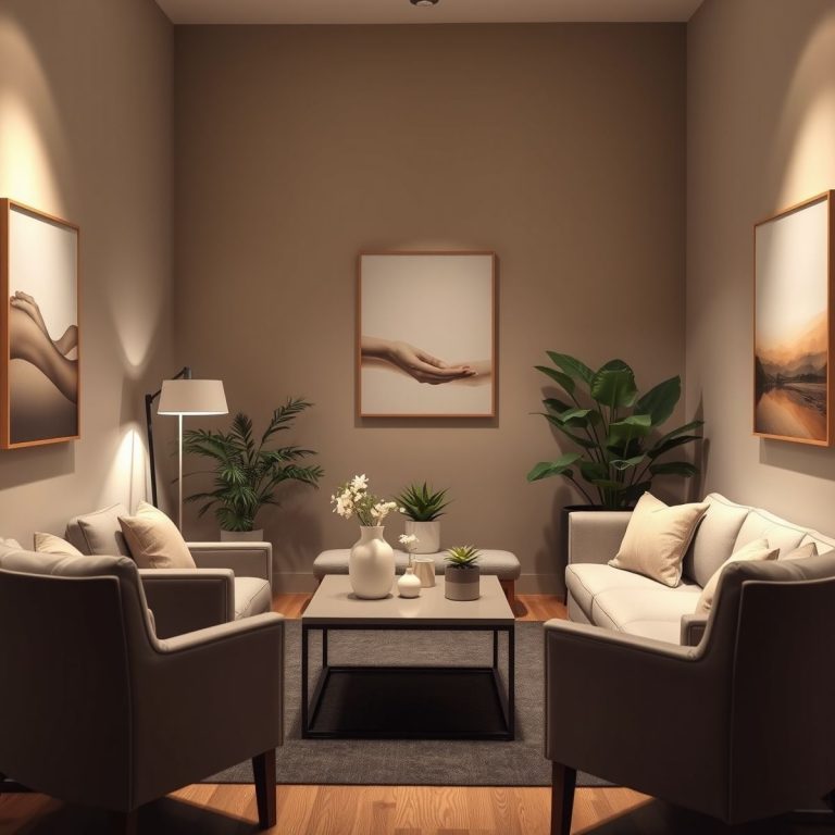 consultório psicologia decoração