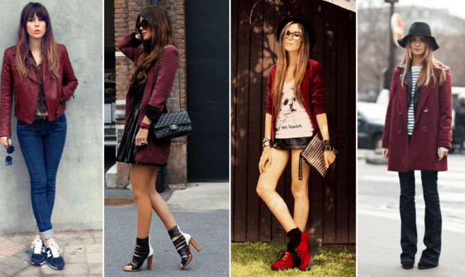 erros ao usar cor bordô