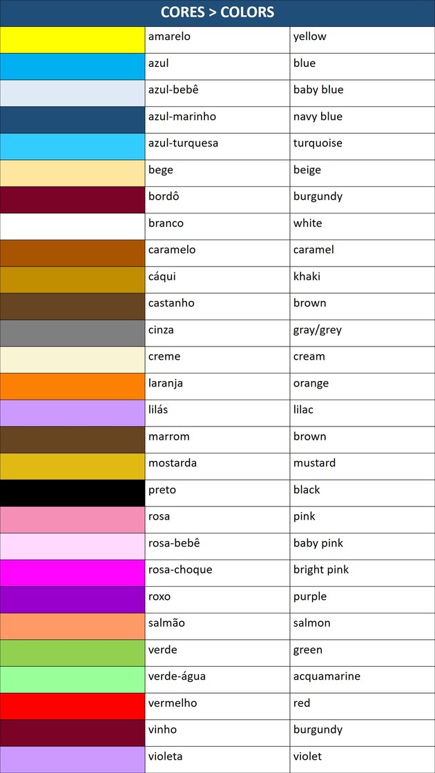 cores com a letra C para jogo Stop