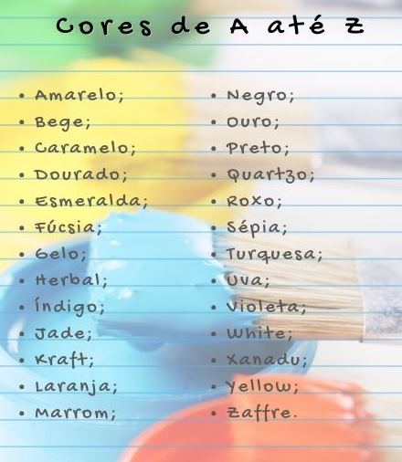 cores com C para decoração