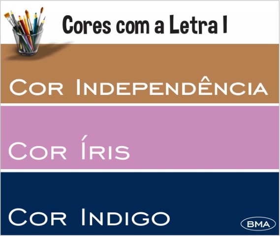cores com C para alfabeto