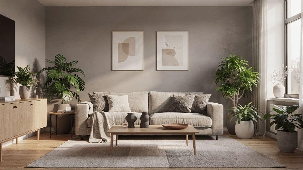 ideias de decoração com tinta greige