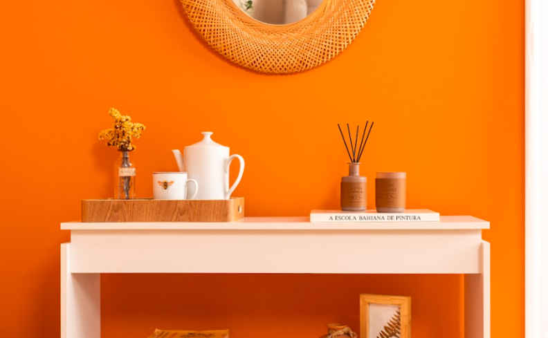 ideias de decoração com cor laranja queimado