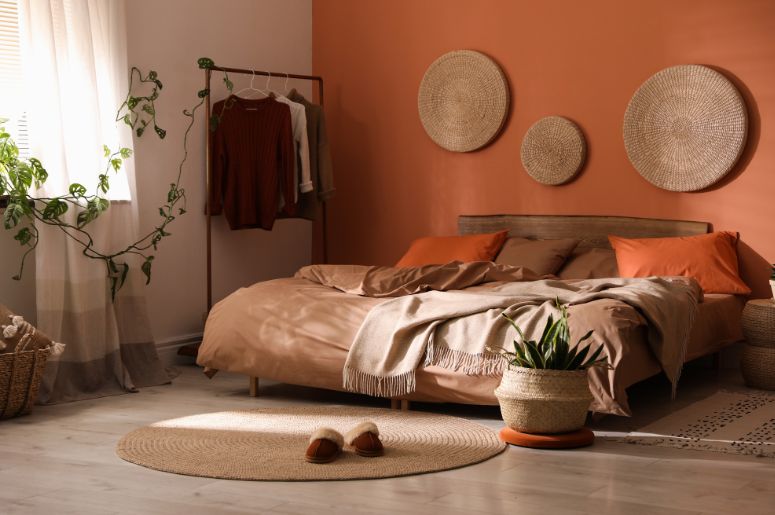 quanto custa pintar uma parede de laranja queimado