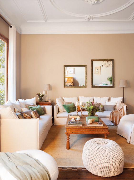 decoração com cor marfim