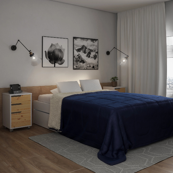 cores neutras para quarto elegante