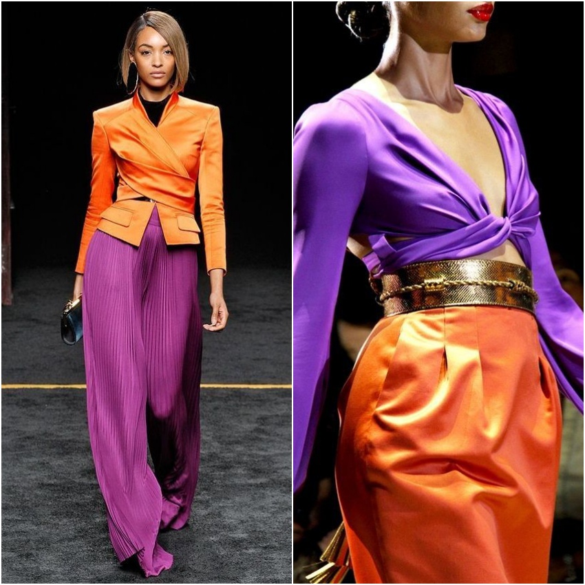 roxo vs azul qual cor combina melhor