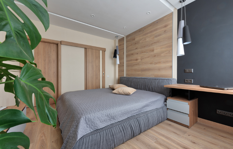 ideias de decoração com parede cinza claro