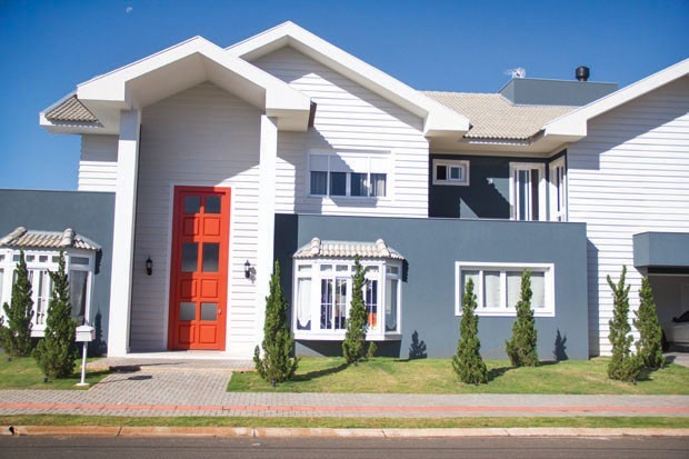cores de casas externas pequenas