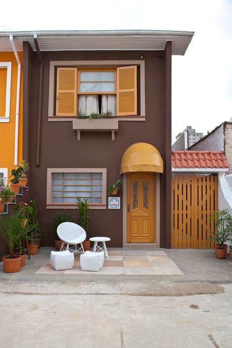 cores de casas externas com pedra