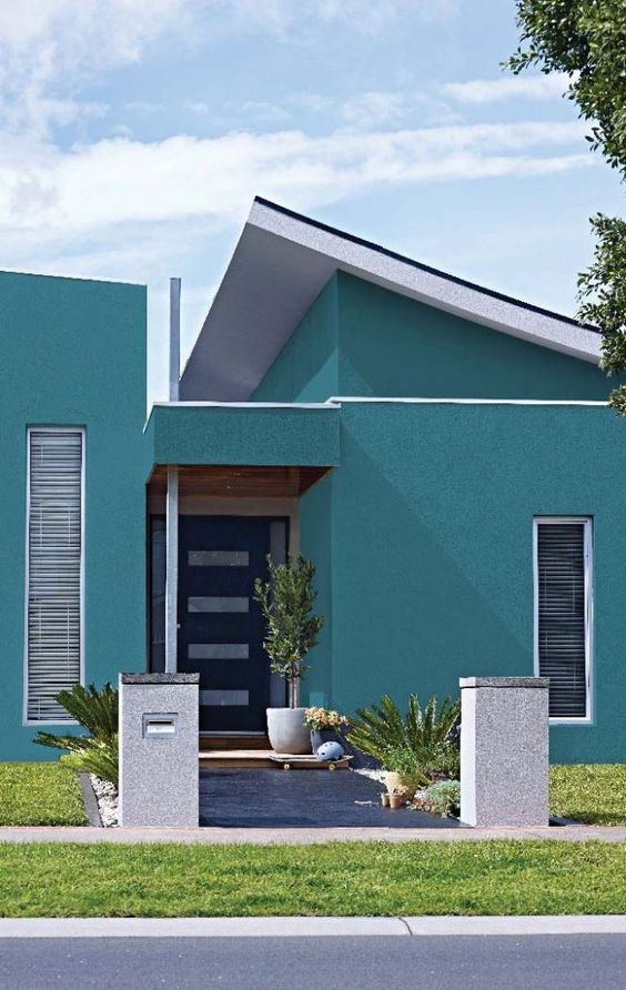 cores de casas externas com madeira