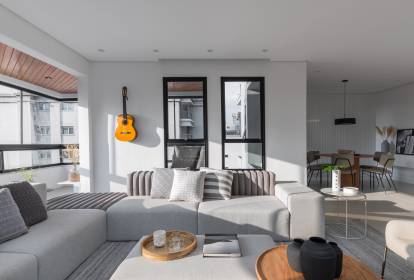 ideias de decoração sala cinza