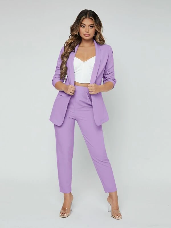 inspirações de looks com cores que combinam com lilás