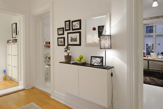 como decorar corredor pequeno