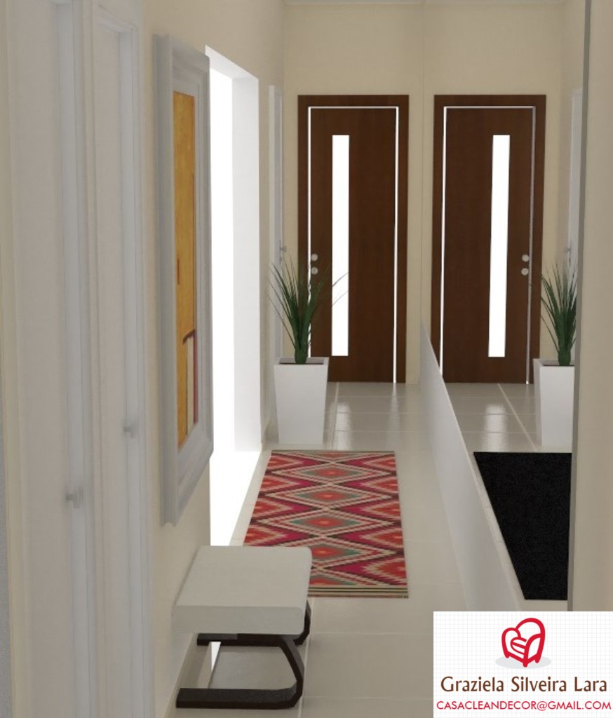 corredor de serviço decoração