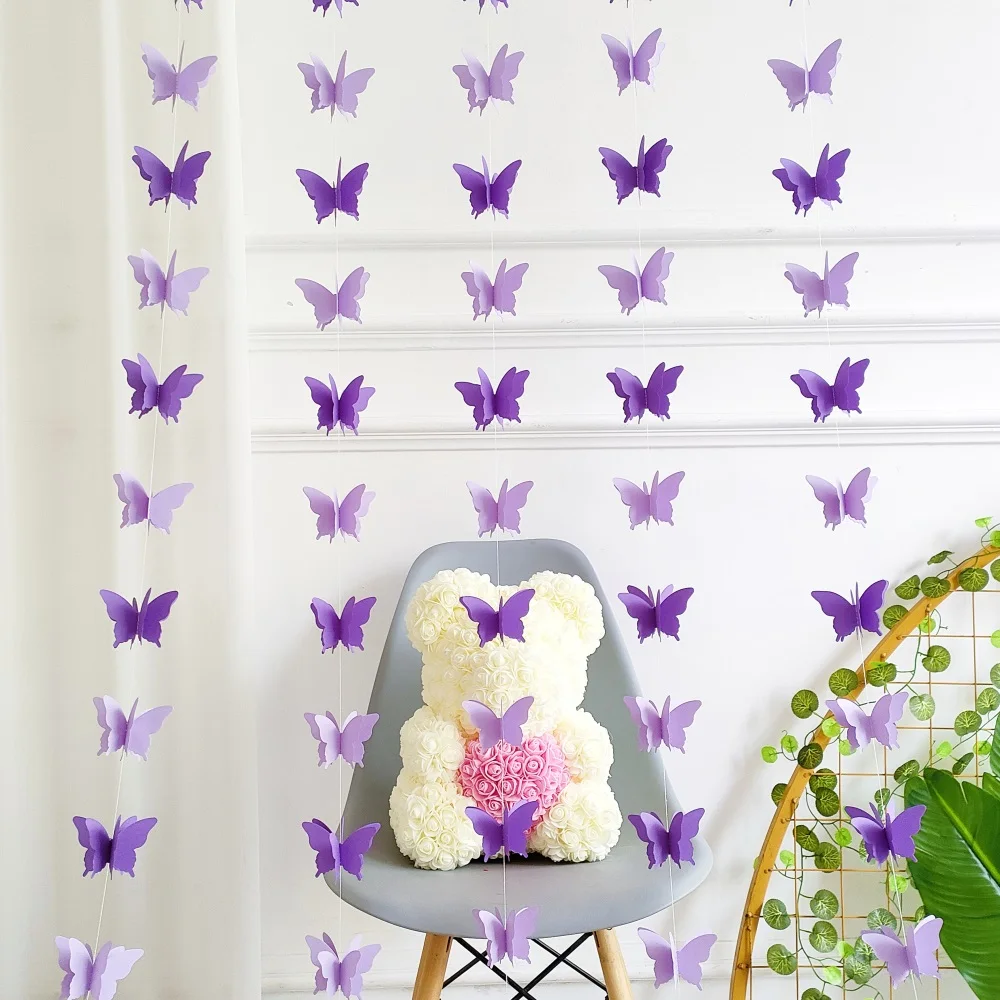 ideias de decoração com cortina de borboleta