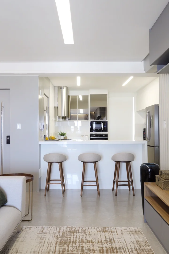cozinha americana com pastilhas
