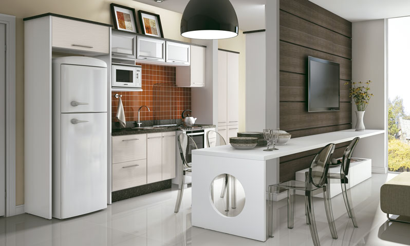 cozinha americana com coifa