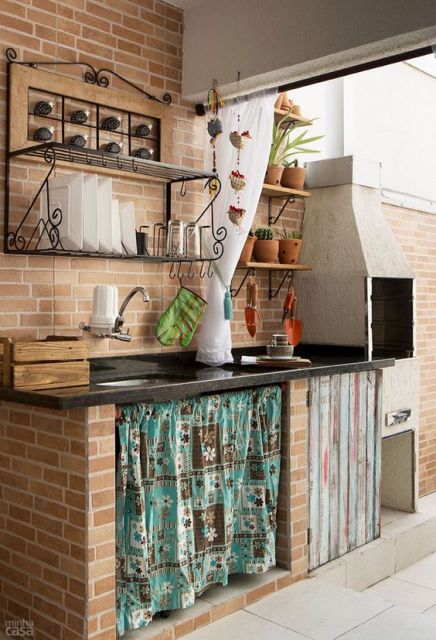 decoração cozinha externa