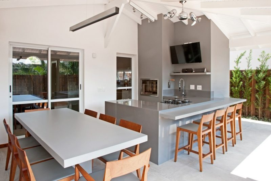 cozinha externa moderna