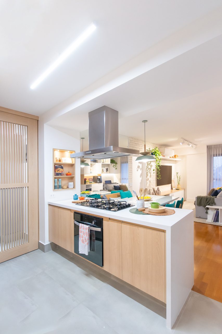 Cozinha com ilha gourmet