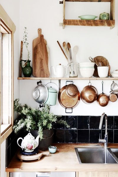 Cozinha Preto e Cobre: Equilíbrio entre Sofisticação e Aconchego