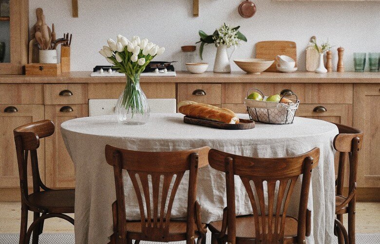 ideias de cozinha com mesa pequena
