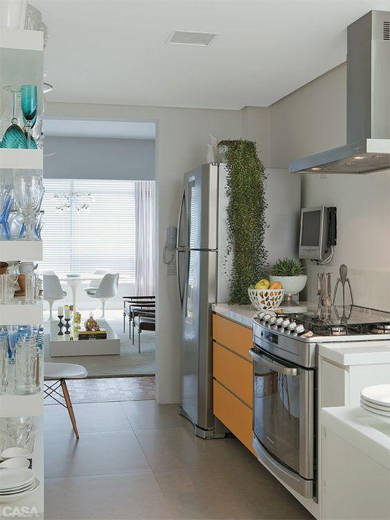 Porcelanato que imita madeira cozinha