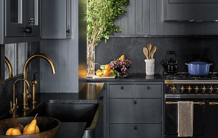 ideias de decoração cozinha escura