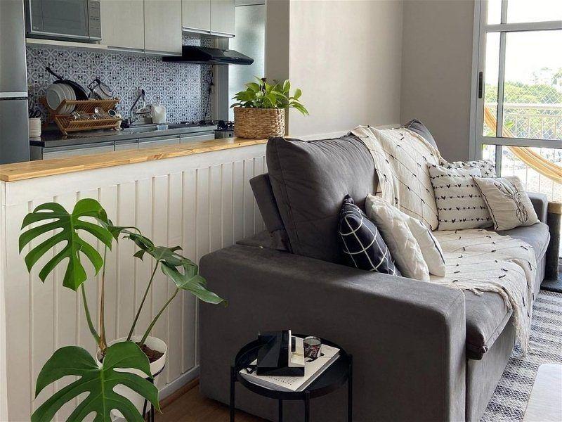 divisória meia parede cozinha sala