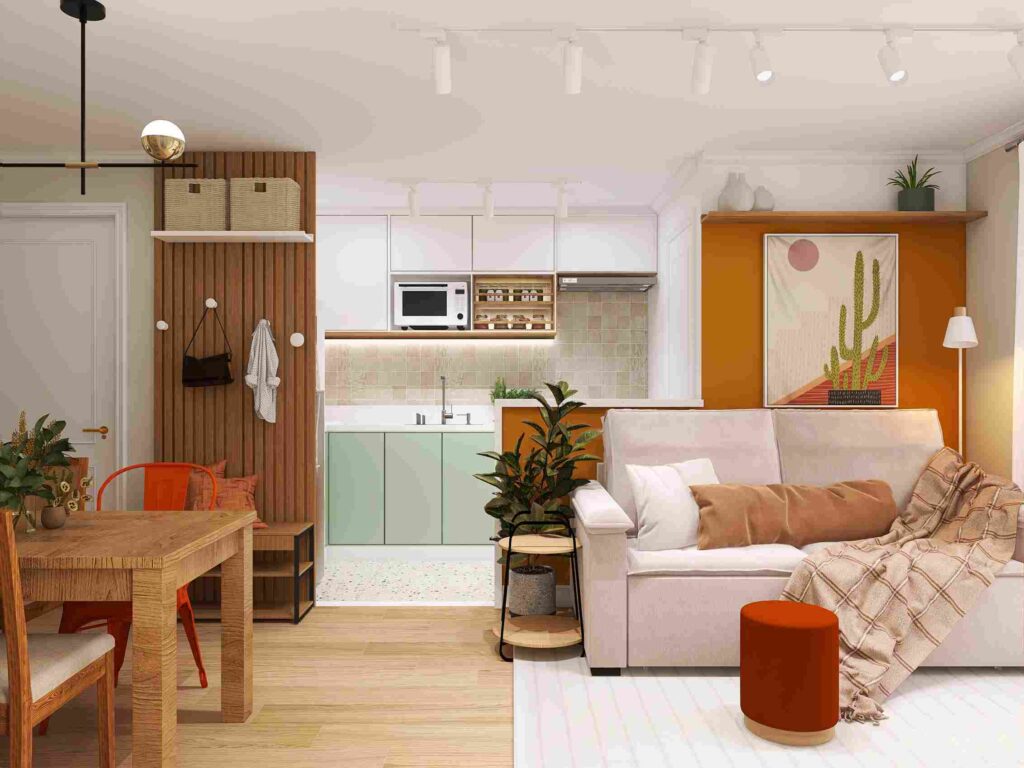 meia parede decorativa cozinha sala