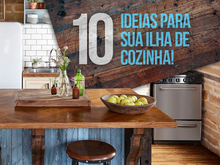 cozinha pequena com ilha gourmet