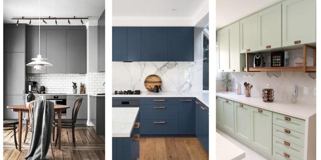 cozinha planejada cores modernas pequenas