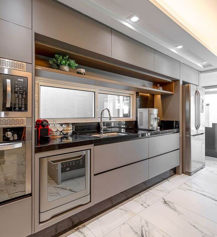 cozinha planejada cores modernas