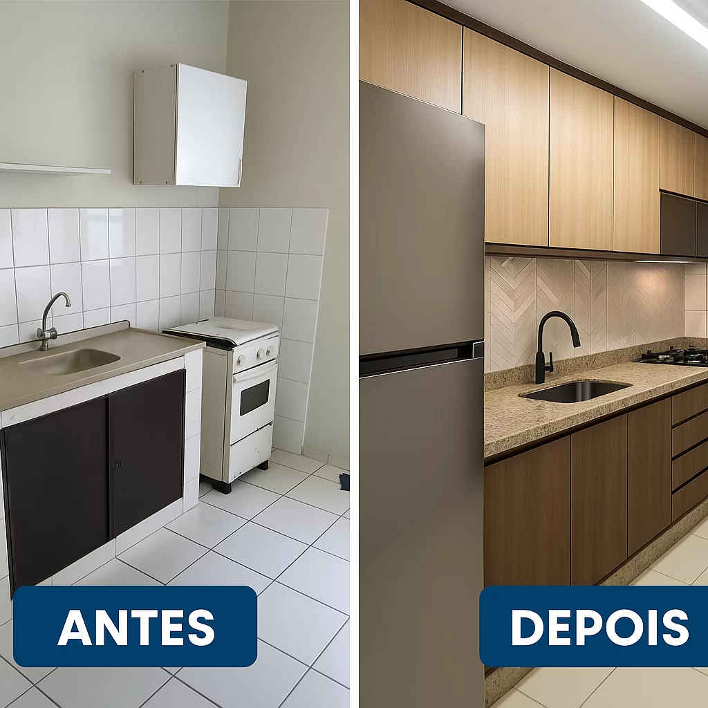 materiais para cozinha planejada pequena