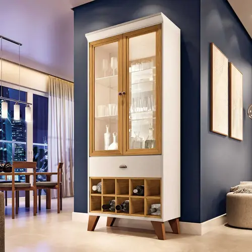 Cristaleira moderna com adega